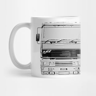 ERF EC14 1990s classic heavy lorry Mug